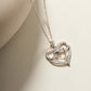 Double Heart Infinity Pendant Necklace