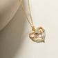 Double Heart Infinity Pendant Necklace