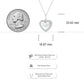 Medallian Heart Pendant in 925 Sterling Silver