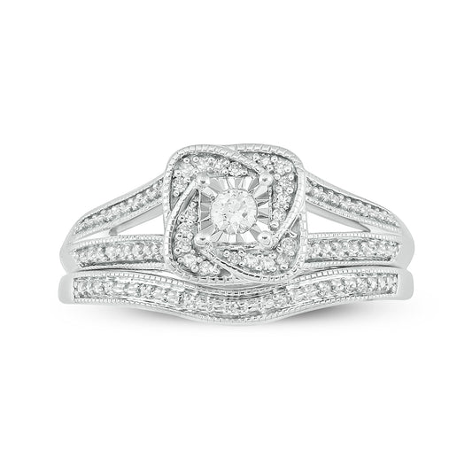 Split Halo Wedding Ring Set Demo