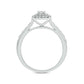 Round Brilliance Bridal Ring Set in Sterling Silver, Authentic Natural Diamonds