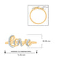 18K Gold Plated Diamond Love Ring in 925 Sterling Silver