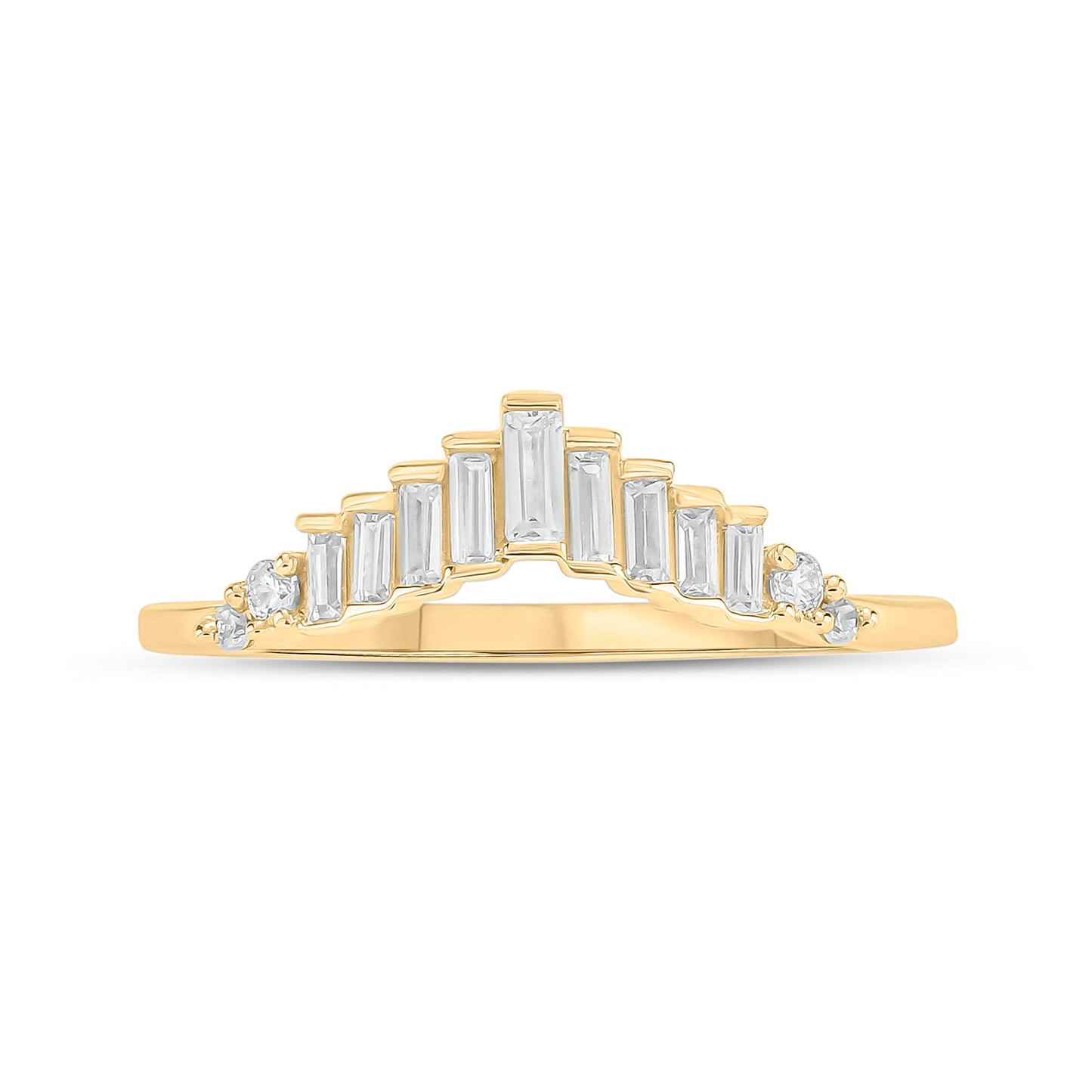 The Tiara Chevron Ring in 10K Gold