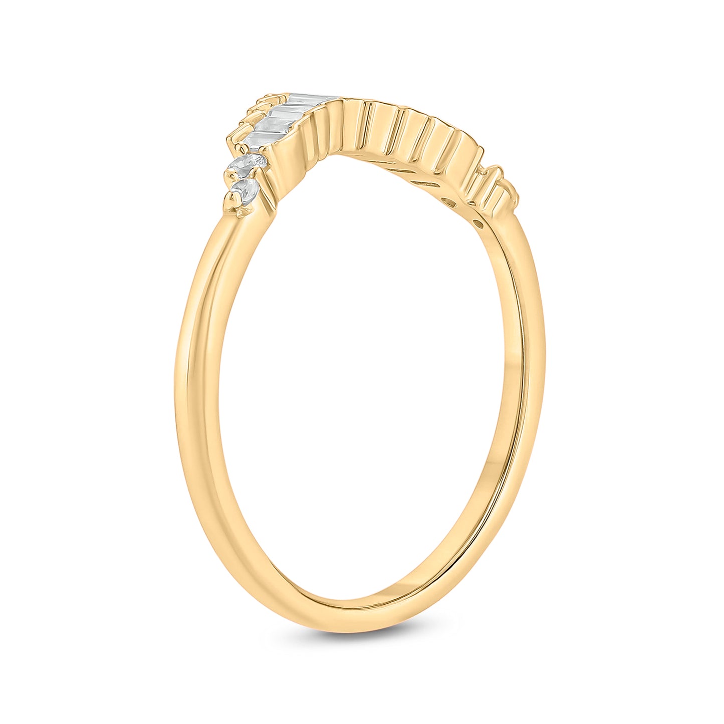 The Tiara Chevron Ring in 10K Gold