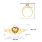 Claddagh Citrine Diamond Ring in 10K Gold
