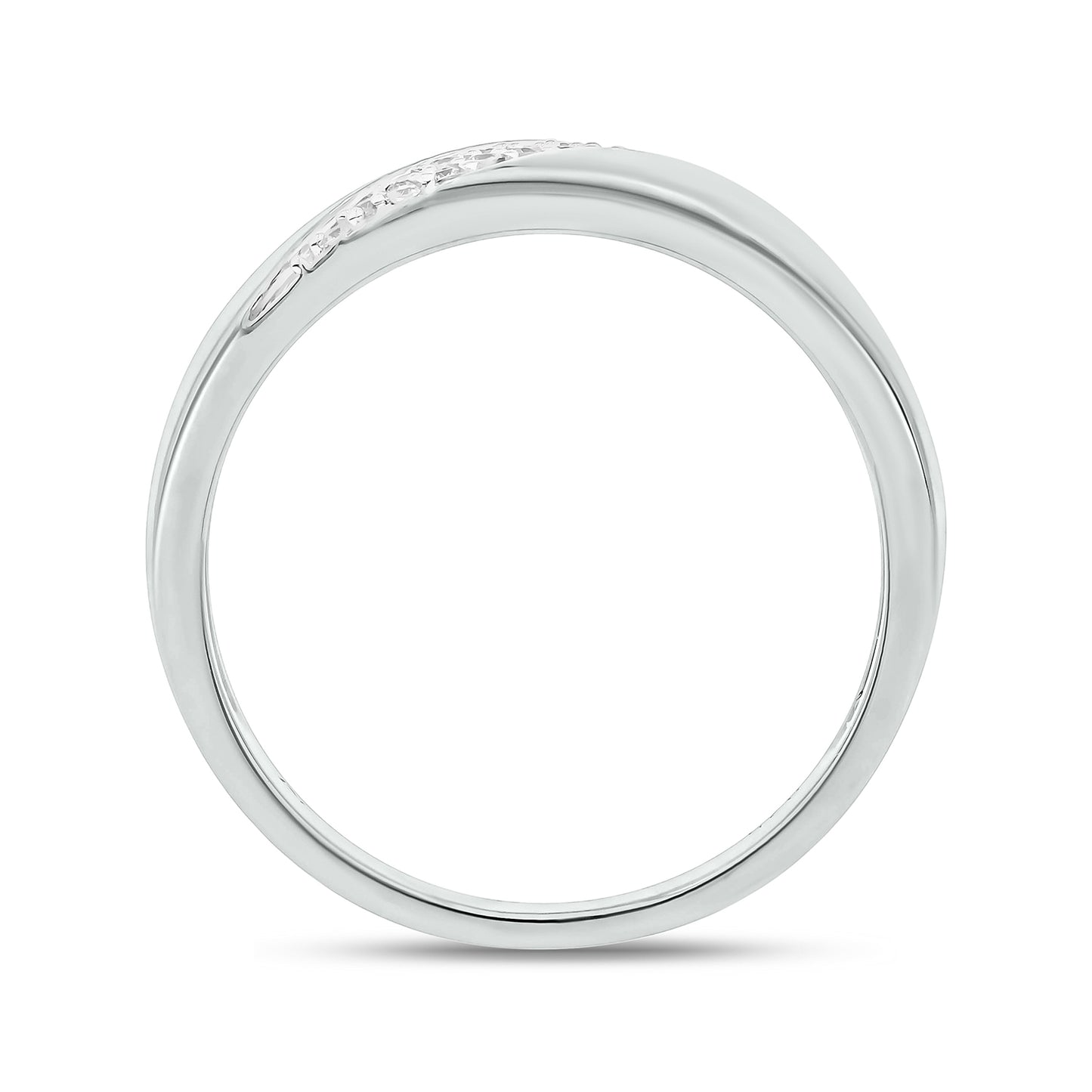 Classic Men's Diamond Band in  925 Sterling Silver