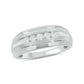 Men's Diamond Band in Gold Plated Sterling Silver