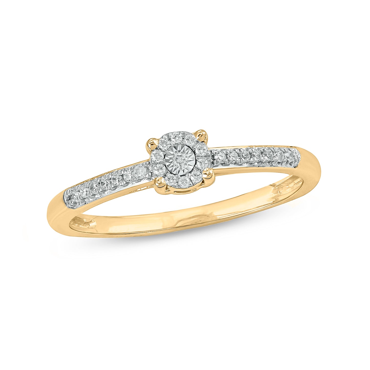 14KT Gold & Diamond Must Have Classic Everyday Promise Ring