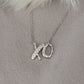 XO Diamond Necklace in 925 Sterling Silver
