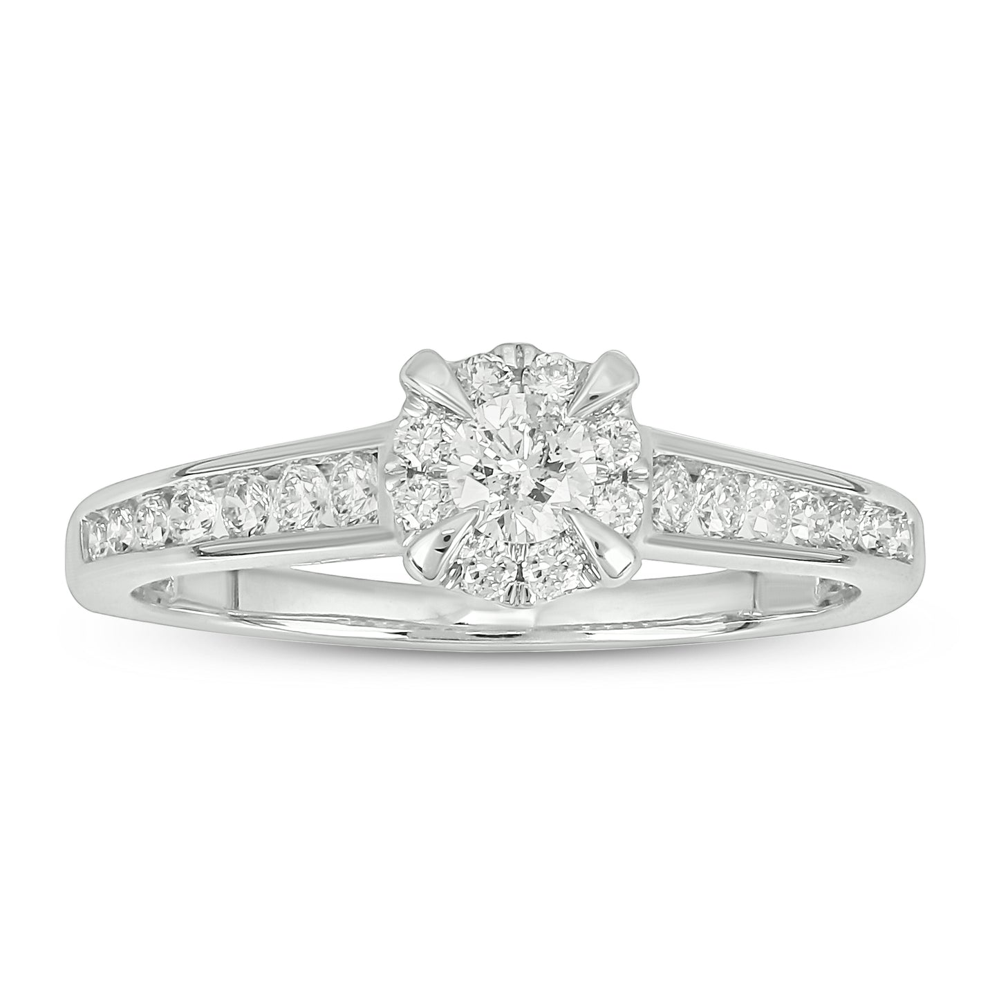 14K Gold Classic 1/2ct Diamond Engagement Ring