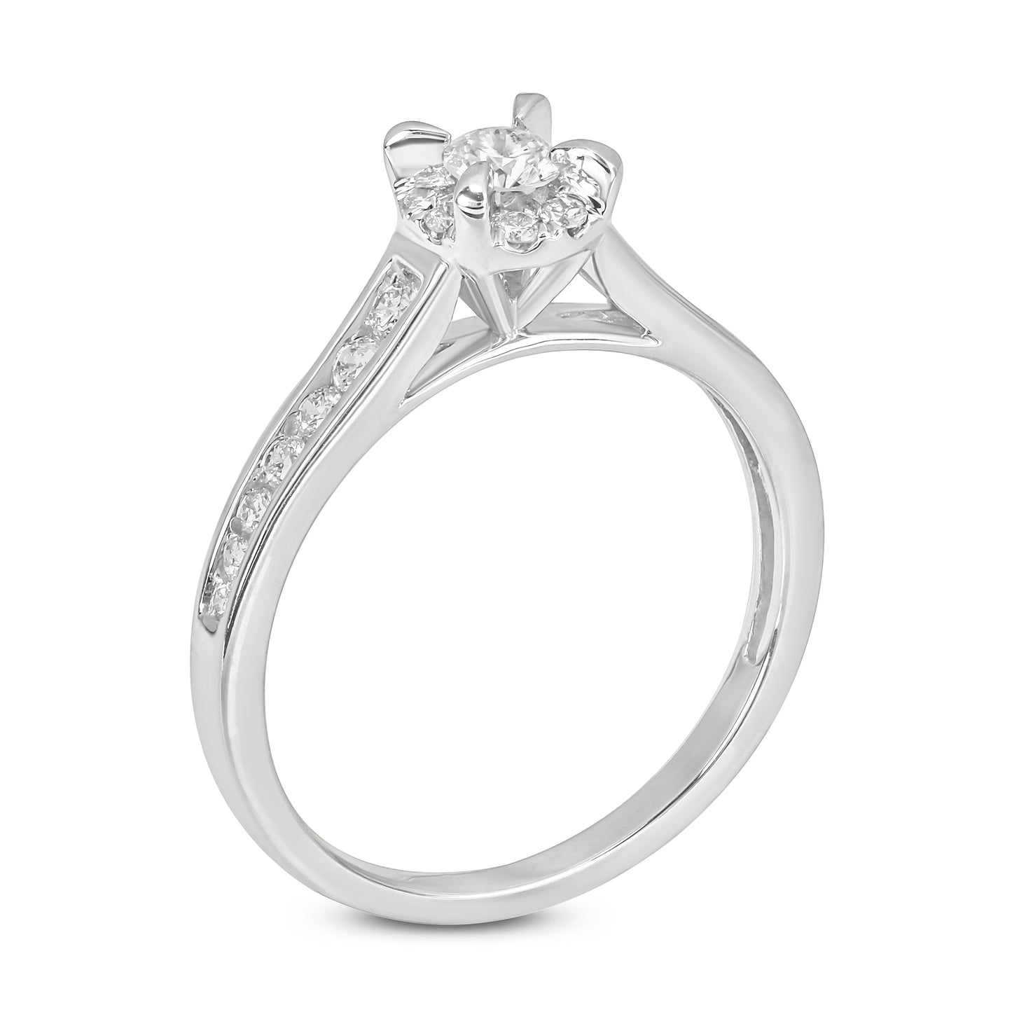 14K Gold Classic 1/2ct Diamond Engagement Ring